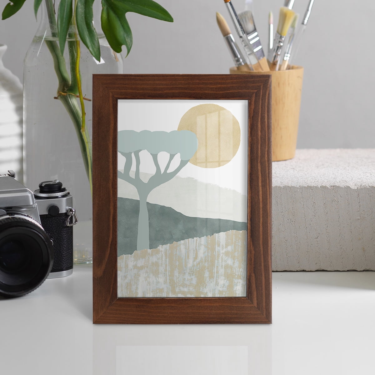 Ennerdale III - Framed Print w/glass - Chestnut