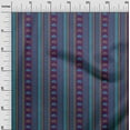 thumbnail image 2 of oneOone Viscose Chiffon Fabric Geometric|Stripe & Floral Block Print Fabric By Yard 42 Inch Wide, 2 of 4