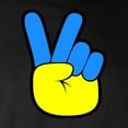 thumbnail image 3 of CafePress - Ukrainian Flag Peace Sign Ukra Long Sleeve T Shirt - Long Sleeve Dark T-Shirt, 3 of 4