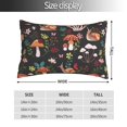 thumbnail image 2 of Fotbe Mushroom With Snails Funda de Almohada Decorativa Estilo Occidental, Lujo en Algodón, Fundas para Almohadas King, Cojín Estampado para Decoración del Hogar-16"x24", 2 of 6