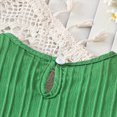 thumbnail image 4 of KPOPLK Toddler Girl Outfit Baby Summer Clothes Cute Graphic Print Sleeveless Shorts Clothes Set 6M-5T(3-4 Years,Green), 4 of 9