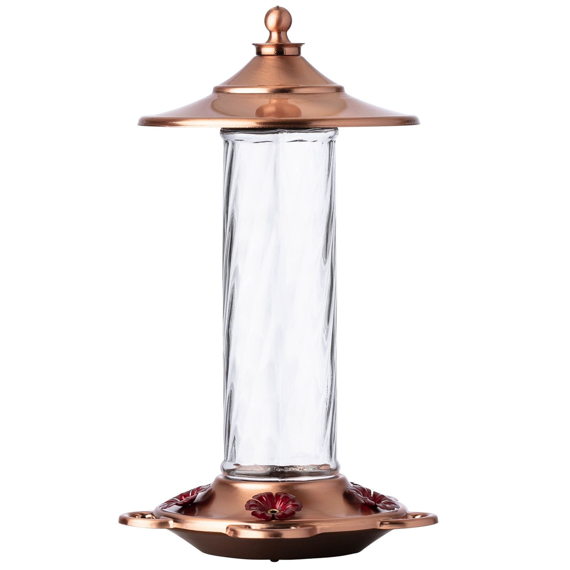 More Birds 33 Jubilee Humming Feeder Brushed Copper Finish 32 Oz Capacity 