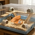 thumbnail image 3 of Fournitures pour Animaux Petit Animal Exercice Course Hamster Roue Disque Rotatif Rouleau Cachette Ronde Cage d'Activités Souris Hérisson Jouet Interactif Sûr Silencieux Silencieux Jeu Enrichissement Gym, 3 of 3
