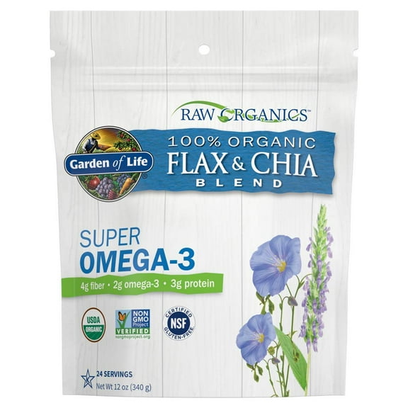 Garden of Life Garden of Life Raw Organics Flax & Chia Blend, 12 oz
