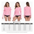 thumbnail image 4 of RELLECIGA Women's Long Sleeve UPF 50+ UV Protection Swim Top Bathing Suit Rash Guard Swim Shirt Long Sleeve Swimsuit, 4 of 9
