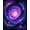 Purple, Pattern 2, variant on Flatwoven High Traffic Area Rug, Galactic Vortex with Dynamic Spiral Cosmos and Starburst, Non Slip, Stain Resistant, Washable Area Rugs for Living Room, Bedroom(Purple, 2X3)