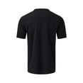 thumbnail image 4 of LilyLLL Mens Short Sleeve Henley T Shirt Solid Color Sport Tee Tops, 4 of 4