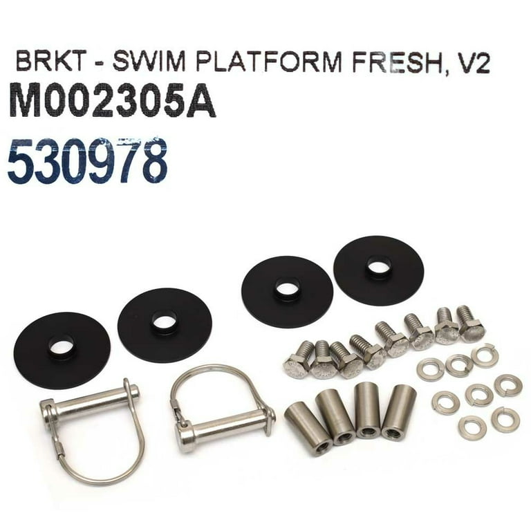 MasterCraft Boat Swim Platform Brackets 530978 | Black Aluminum 