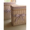 thumbnail image 5 of Cesta de ratán extragrande para ropa sucia con funda Cesta tejida para baño Cesta de mimbre tejida para guardar ropa sucia, 5 of 5
