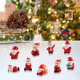 thumbnail image 5 of Christmas Miniature Figurines, Mini Resin Santa Christmas Miniature Figurines Resin Santa Decor for DIY Snow Globes, Easy Display on Trees or Tables, Festive Addition to Homemade Crafts, 5 of 5
