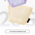 thumbnail image 4 of Portable Waterproof Makeup Organizers Triangular Structure Multiple Pockets Nylon Storage Bag for Cosmetics Accessories Yellow, 4 of 5