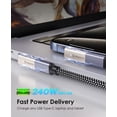 thumbnail image 4 of Adaptador Magtame Magnético de Ángulo Recto USB C 240W 40Gbps 4K, 4 of 7
