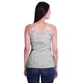 thumbnail image 4 of Moomaya Full Buttoned Closure Off Shoulder Strap Women Summer Crop Top, 4 of 5