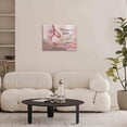 thumbnail image 6 of HFDF Flower Canvas Wall Art Abstract Grey Cream Brown Wildflowers Canvas Pictures Landscape Artwork Canvas Prints for Home Living Room Bedroom Kitchen Office Wall Decor 24x16inch Framed, 6 of 6