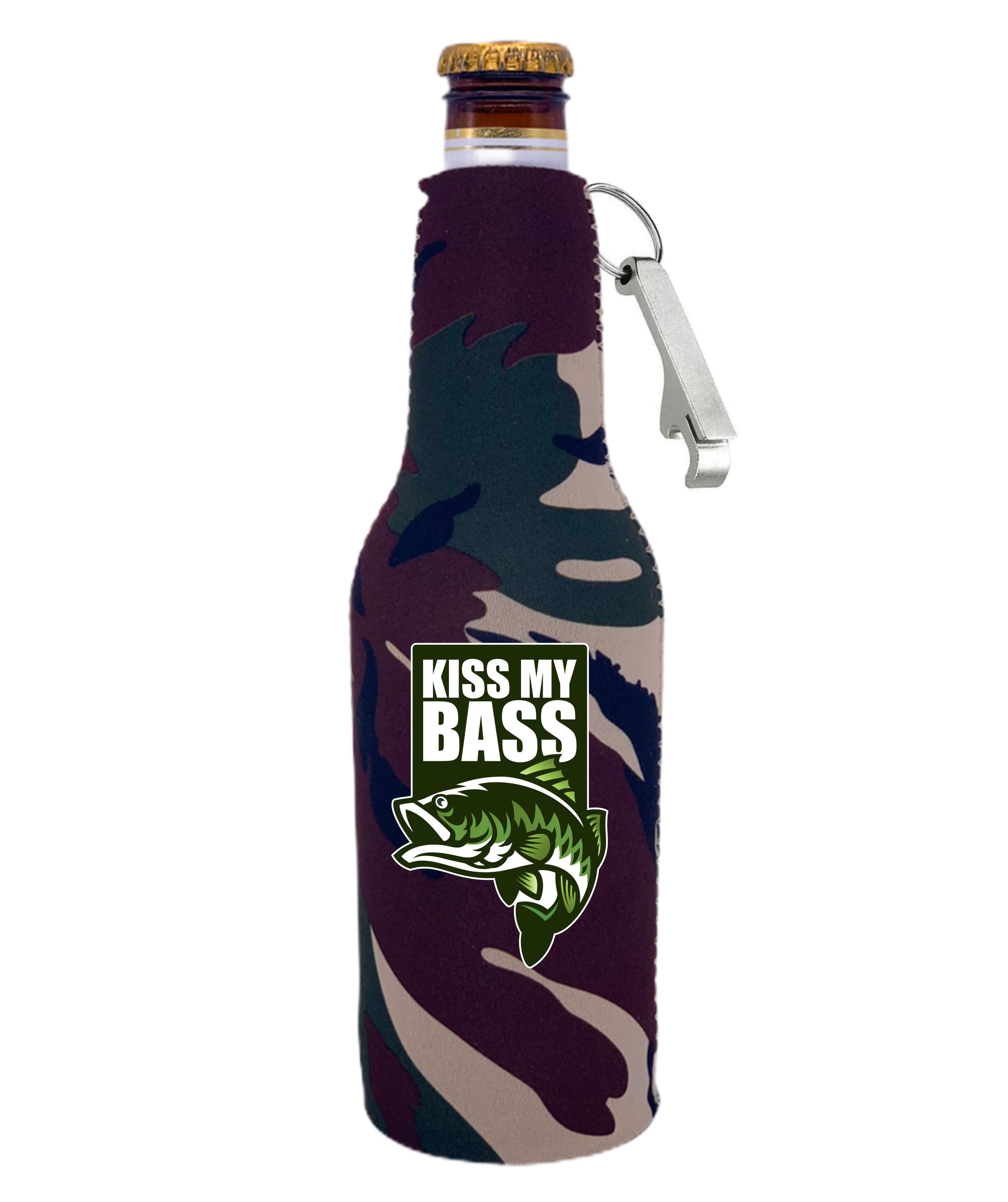 Kiss My Bass Slim Can Coolie (Neon Green)