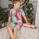 thumbnail image 4 of Fotbe Pastel Macarons Delight Pijama Estampada de 2 Piezas para Niños – Ropa de Dormir de Manga Corta Cómoda para Niños y Niñas, Camiseta y Shorts de Algodón-Large, 4 of 6