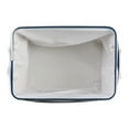 thumbnail image 5 of Bone Dry Pet Storage Collection Striped Paw Patch Bin, Large Rectangle, Navy, 5 of 5