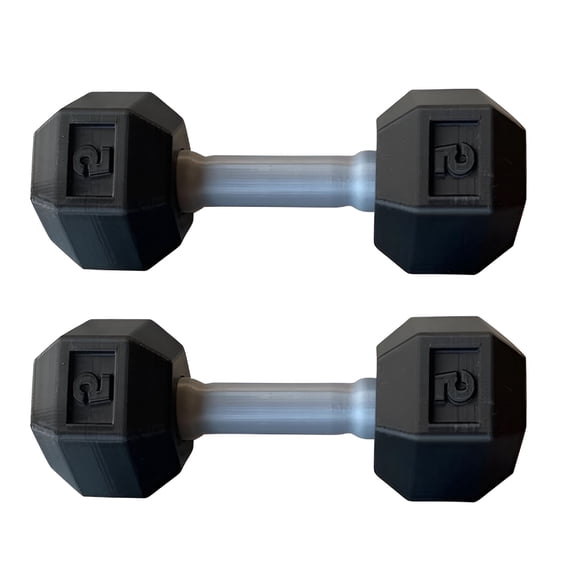 BESTSKY Baby Dumbbell Rattle Toys (2 Pack) - Infant Sensory Workout Weights, Lightweight Plastic Gym Equipment for Babies, Funny Gift for Fitness Parents & Newborns
