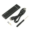 thumbnail image 1 of Hard Drive Enclosure, 6Gbps Transmission Speed Simple Fashionable Ultraslim USB3.0 Transmission Interface USB3.0 HDD Enclosure  For  For OS X Black, 1 of 8