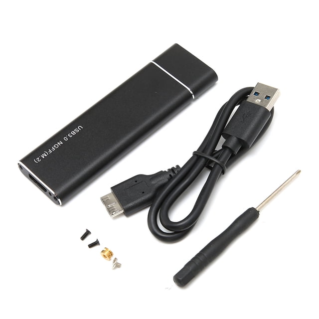 Hard Drive Enclosure, 6Gbps Transmission Speed Simple Fashionable Ultraslim USB3.0 Transmission Interface USB3.0 HDD Enclosure For For OS X Black