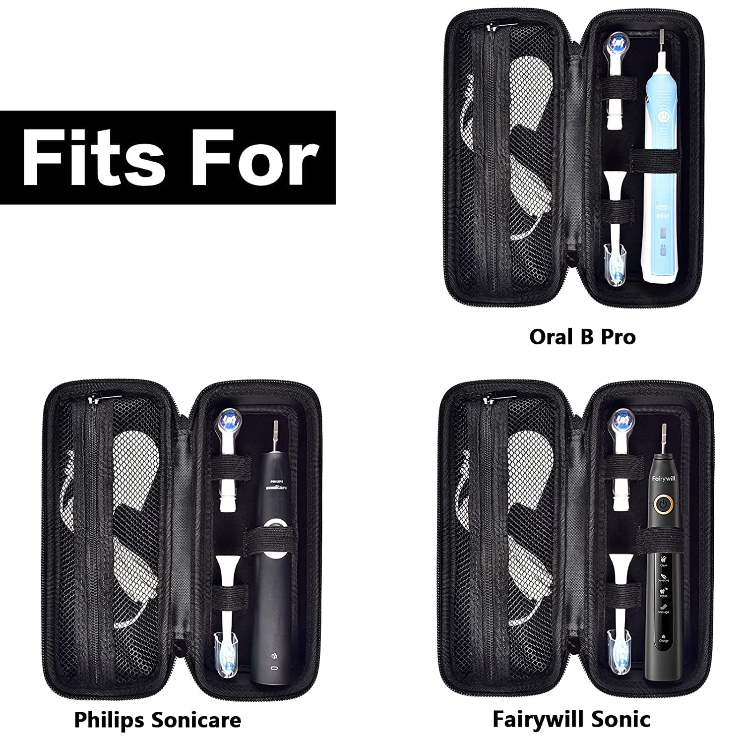 Bonarca Electric Toothbrush Travel Case for Philips Sonicare and