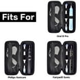 thumbnail image 2 of Electric Toothbrush Travel Case for Philips Sonicare Protective Clean 4100, 7500/ for Oral B Pro 1000, Replacement Heads & Accessories - Black, 2 of 7