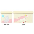thumbnail image 2 of Otto & Ben Children 20" Unicorn and Hippo Toy Wood Storage Chests, Multi-color, 2 of 9