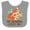 Heather and White, variant on Inktastic Grandma Loves Me Woodland Fox Boys or Girls Baby Bib