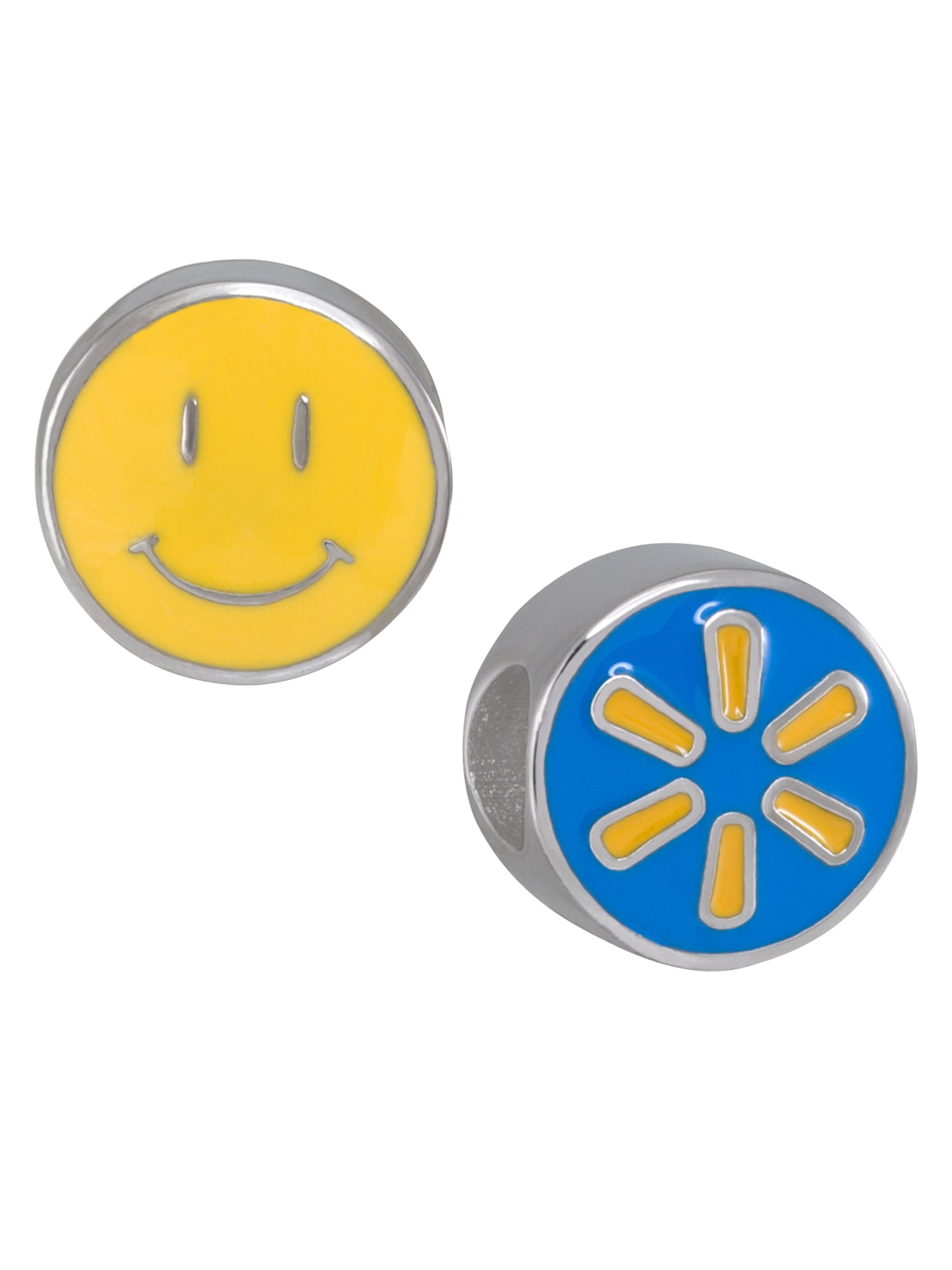 Connections from Hallmark Stainless Steel Enamel Smiley Face Charm