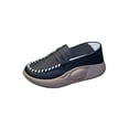 thumbnail image 4 of facefd Chaussures Décontractées pour Femmes Confortables à Enfiler Douces pour Intérieur Extérieur Marche Noir 35, 4 of 9
