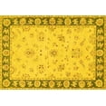thumbnail image 1 of Ahgly Company Machine Washable Indoor Rectangle Oriental Yellow Traditional Area Rugs, 8' x 12', 1 of 4