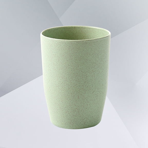 IBASETOY Bathroom Tumbler Cup Light Green Wheat Stem Easy to Clean Stackable
