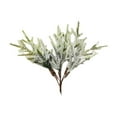 thumbnail image 2 of Luoshdecor 5 Pcs Christmas Snow Norfolk Pine Branches,Artificial Snow Flocked Faux Greenery Norfolk Pine for Holiday DIY Wreaths Garlands Craft Home Decor 5.9 in, 2 of 6