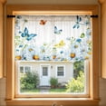 thumbnail image 5 of Wildflower Butterfly Vertical Watercolor Kitchen Curtain,Short Panel Window Valance for Sink,Breakfast Nook,Home Decor, 5 of 5