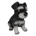 thumbnail image 2 of Adorable Black and Silver Miniature Schnauzer Puppy Dog Home Decor Figurine, 2 of 10