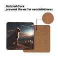 thumbnail image 4 of Xecao Pyramid Desert Cat for MDF Cork Coaster 4 Pcs,Drink Coasters,Suit for House Warming Gifts New Home ,Coffee Table Decor-Square, 4 of 7