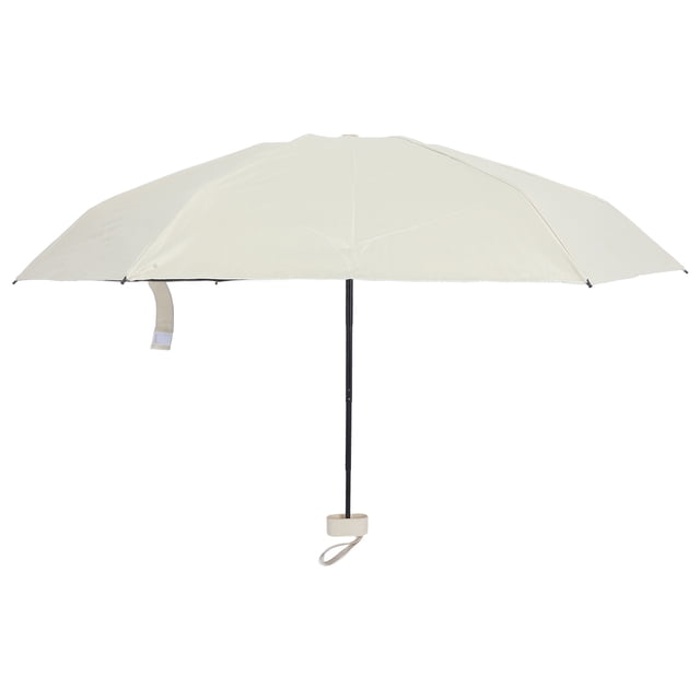 AURARMLET Sombrilla Beige Plegable Con Protección Uv Portátil Ideal Para Casa Y Uso Diario