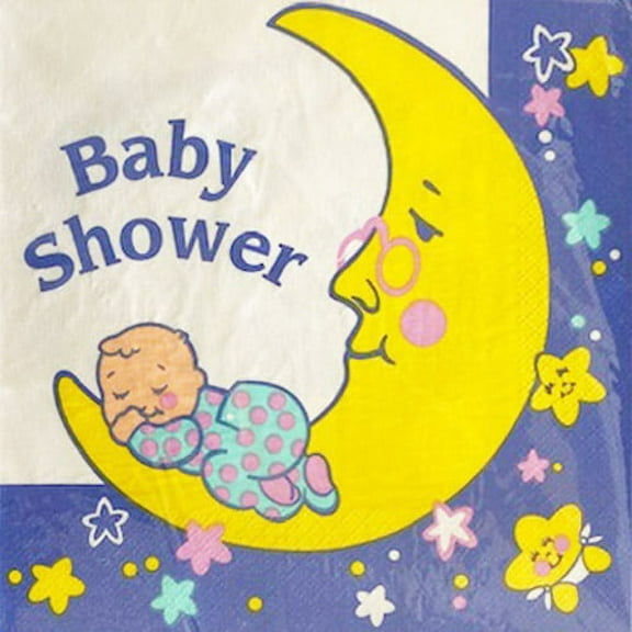 Various 'Hey Diddle Diddle' Baby Shower Lunch Napkins, 16 Count