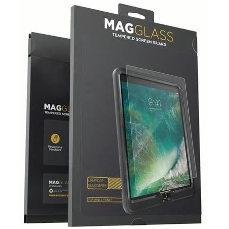 Magglass Tempered Glass Screen Protector for Lifeproof Nuud Case - iPad 9.7 (Case is not Included)