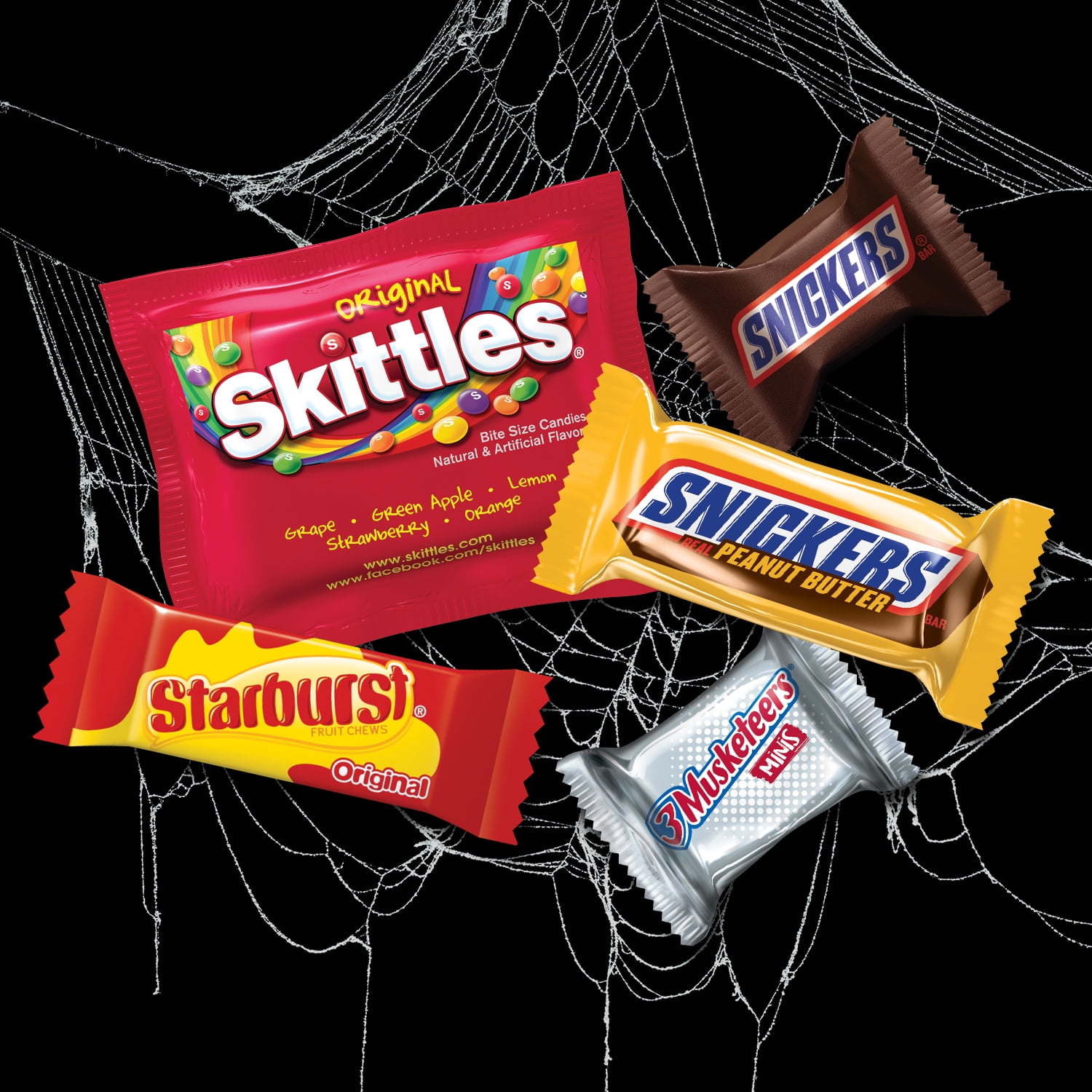 M&M'S & Snickers Peanut & Peanut Butter Assorted Bulk Chocolate Halloween  Candy, 50 ct, 25.91 oz Ingredients - CVS Pharmacy