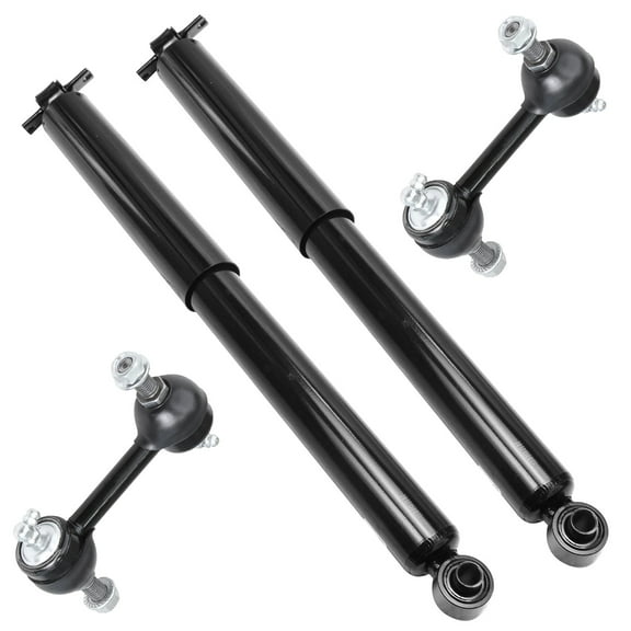Detroit Axle - RWD Rear Shocks Kit for 2004-2012 Chevy Colorado GMC Canyon Isuzu i-370 2 Shock Absorbers 2 Sway Bar Links 2005 2006 2007 2008 2009 2010 2011 Replacement