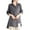 Gray, variant on aidice Cotton Lien Shirts for Women Casual Lapel Neck Long Sleeve Button up Irregularly Lightweight Tops
