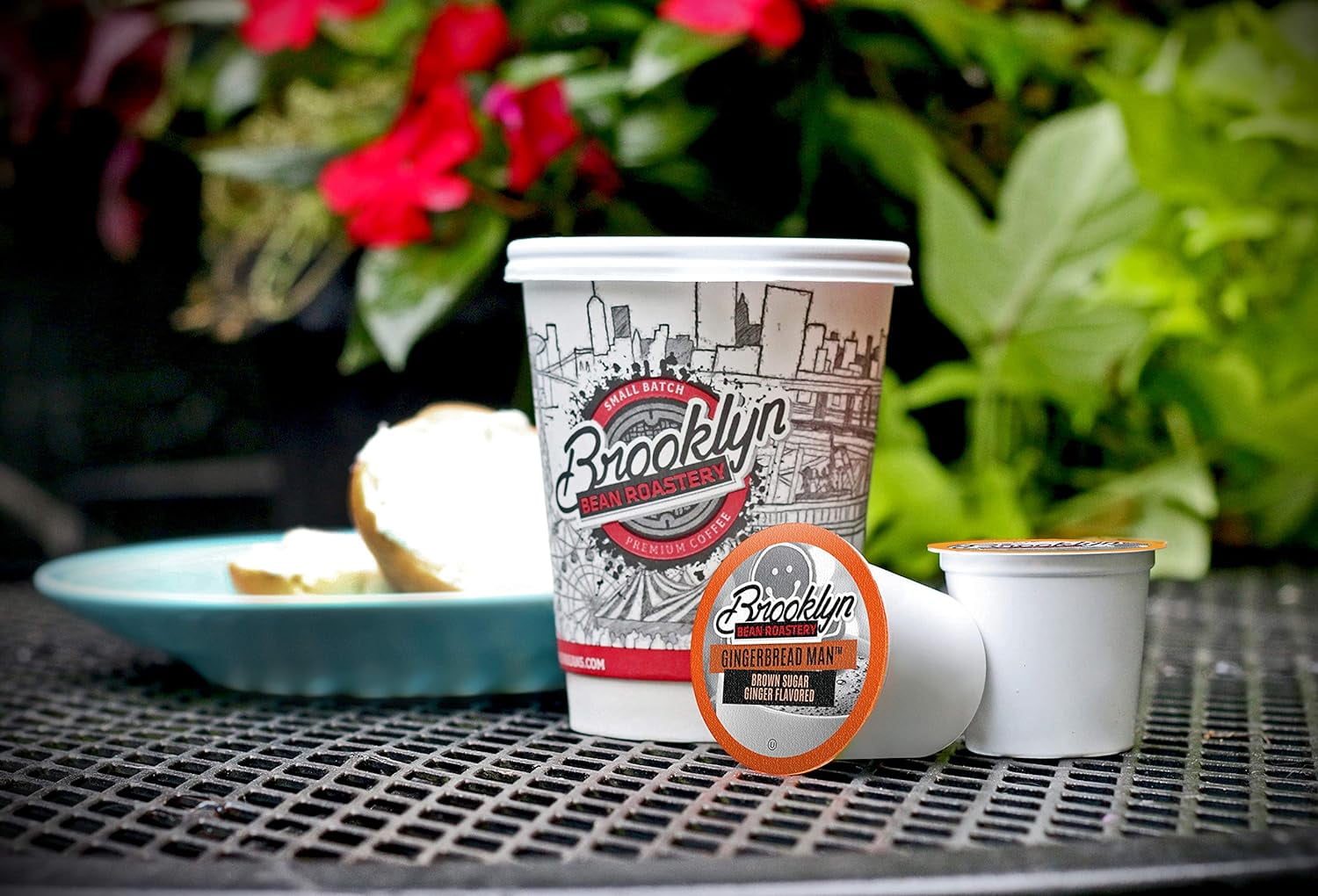 Brooklyn Bean Roastery Gingerbread Man Coffee Pods for Single-Serve Coffee Brewers, 40-Pack
