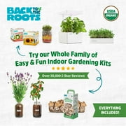 Back to the Roots Organic Pearl Oyster Mushroom Mini Grow Kit, for Indoor Gardening and Cooking