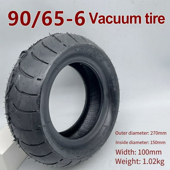 Mosiee 90/65-6 Vacuum Tire For Electric Scooter Parts 11X3 Thickening Tubeless Tyre Universal Explosion-Proof Tyre Replacement Parts
