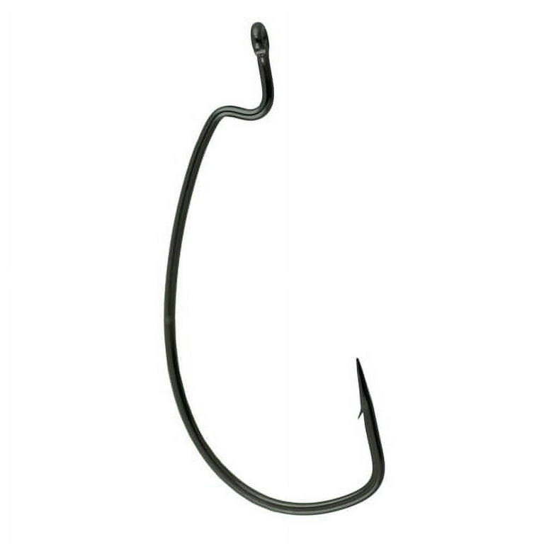 Gamakatsu Worm Offset EWG Hook in High Quality Carbon Steel, Size 5/0, NS  Black, 5-Pack
