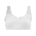 thumbnail image 2 of Xfvqtps Training Bras for Girls Lightly Padded Cotton Mesh Soft Comfortable Breathable Fixed Cup Seamless Solid Color Bow Sports Bras for Girls 8-12 Years White, 2 of 5