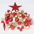 thumbnail image 3 of 43 piezas de bolas navideñas rojas - Adornos navideños de plástico irrompibles - Decoración para árboles de Navidad - Crea un ambiente navideño - Para interiores o exteriores, 3 of 4