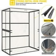 thumbnail image 6 of AIVITUVIN Outdoor Storage Shed Metal Frame Tool Garden Shed with Floor and Lockable Door for Patio Backyard Lawn, 6 of 6
