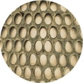thumbnail image 1 of Ahgly Company Machine Washable Indoor Round Transitional Oak Brown Area Rugs, 6' Round, 1 of 7